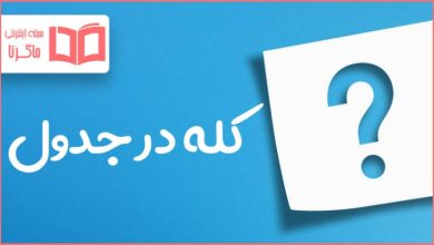 کله در جدول