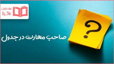 صاحب مهارت در جدول