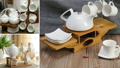 ست چای خوری سرامیکی سفید