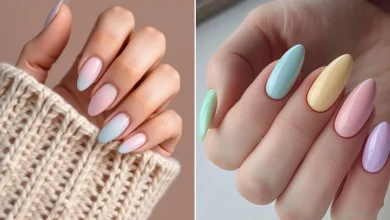 مدل ناخن آیس آبنباتی