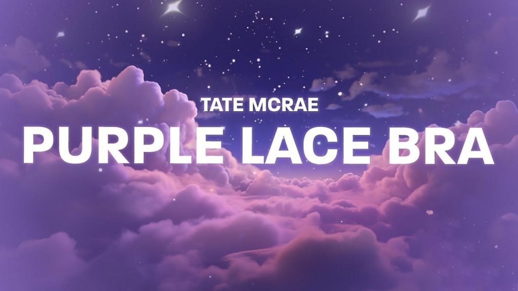 متن و ترجمه آهنگ Purple lace bra از Tate McRae