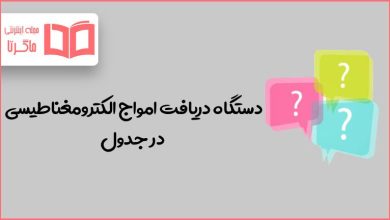 دستگاه دریافت امواج الکترومغناطیسی در جدول