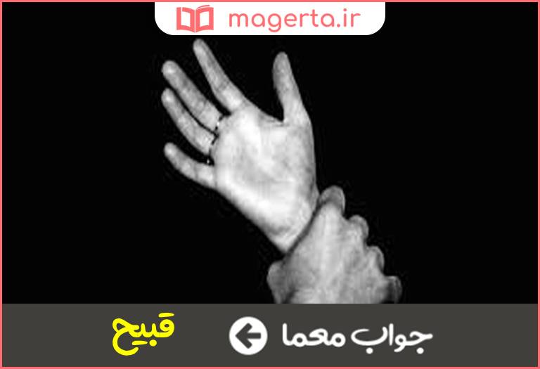 جواب معما حرف یا عمل ناپسند چهار حرفی در جدول