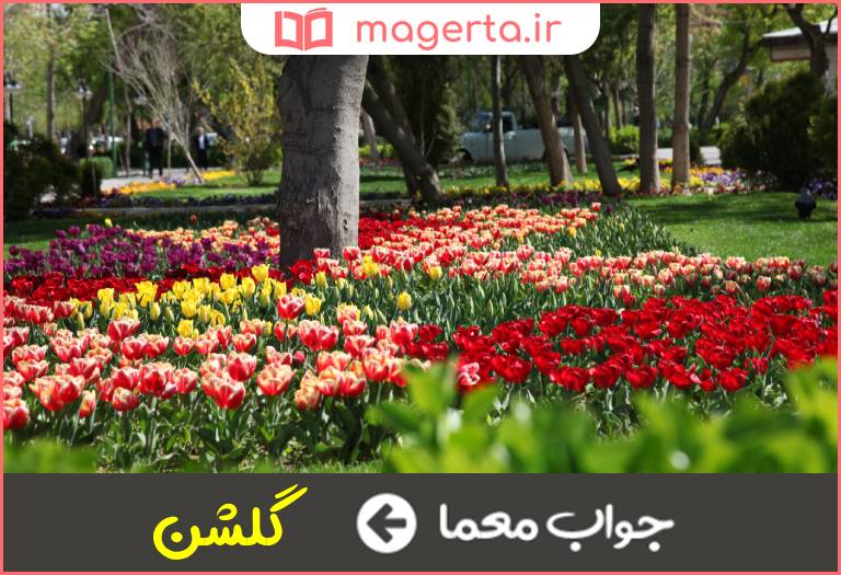 جواب معما باغ و گلستان در جدول