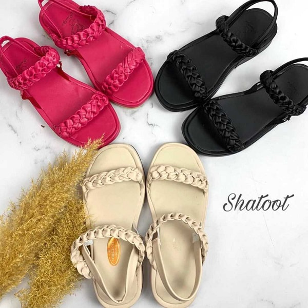 صندل تابستانی دخترانه رنگی