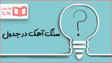 سنگ آهک در جدول
