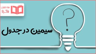سیمین در جدول