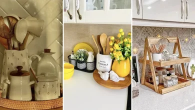 چیدمان استند برای تزیین آشپزخانه