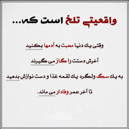 عکس متنی درباره خوبی کردم بدی دیدم