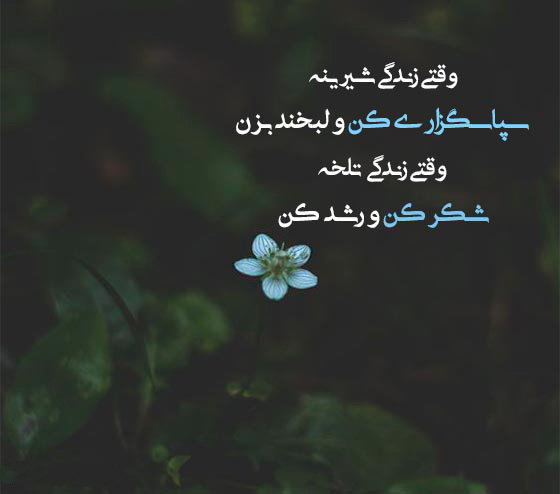 زیباترین عکس نوشته سپاس از خداوند در تمامی مراحل زندگی
