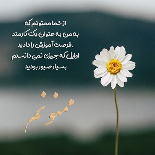 عکس متن دار کوتاه و زیبا برای تشکر از اعتماد