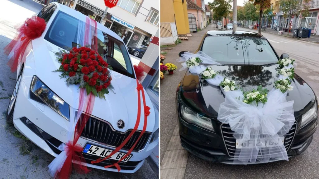 مدل تزیین ماشین عروس