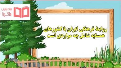 روابط فرهنگی ایران با کشورهای همسایه شامل چه مواردی است مطالعات ششم