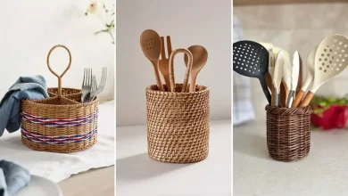 مدل هولدر حصیری قاشق مدرن