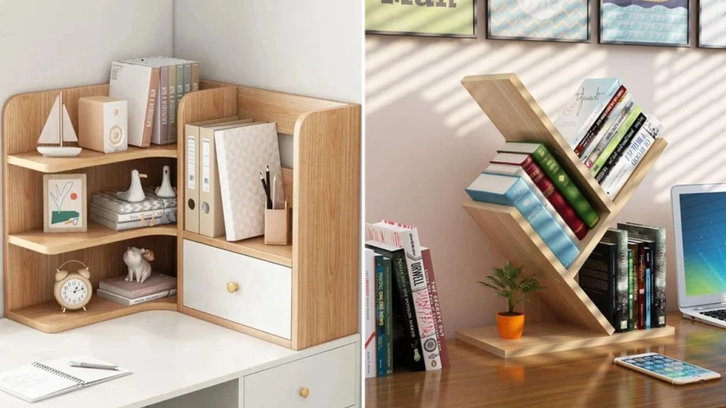 مدل کتابخانه رومیزی چوبی