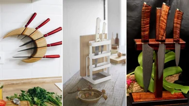 مدل استند چوبی چاقوی آشپزخانه