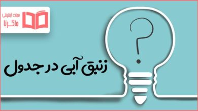 زنبق آبی در جدول