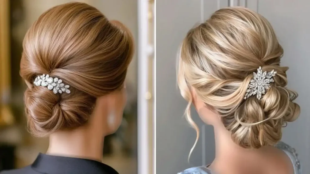 مدل شینیون برای مادر عروس