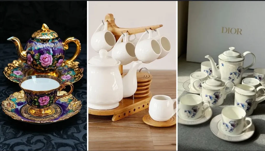 فنجون نعلبکی چینی