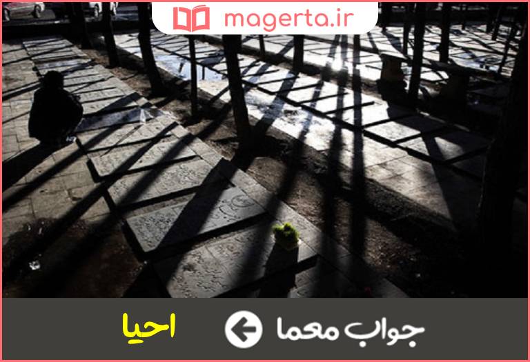 جواب معما زندگان در جدول