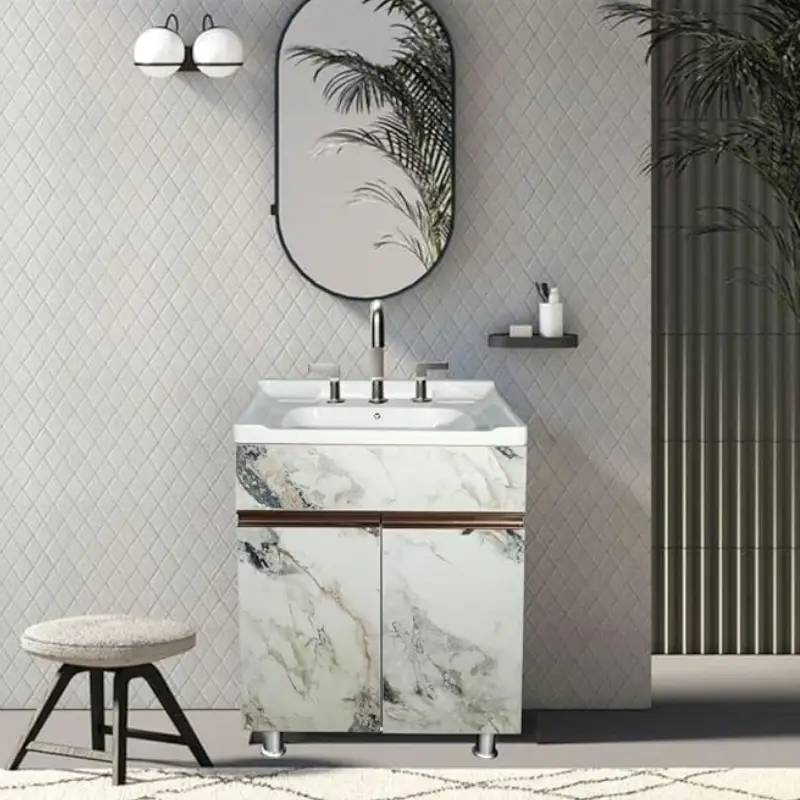 روشویی کابینتی پایه دار کوچک