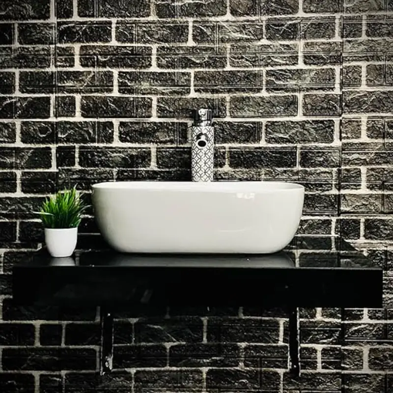 روشویی دیواری (وال هنگ ) با سنگ کاسه ای