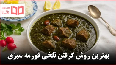 بهترین روش گرفتن تلخی قورمه سبزی