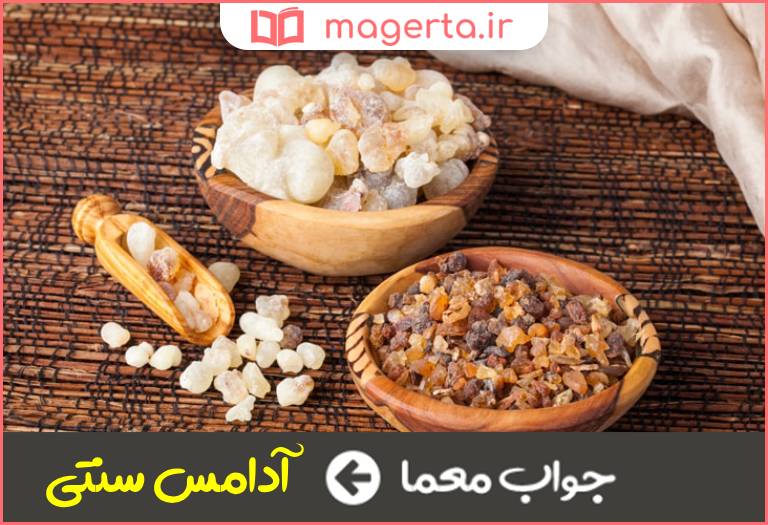 جواب معما صمغ و سقز در جدول