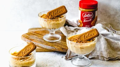 طرز تهیه دسر لوتوس