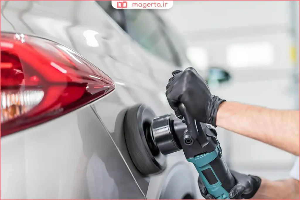 خودرو پس از صافکاری کامل با بدنه براق و بدون ضربه