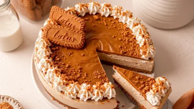چیز کیک لوتوس طرز تهیه