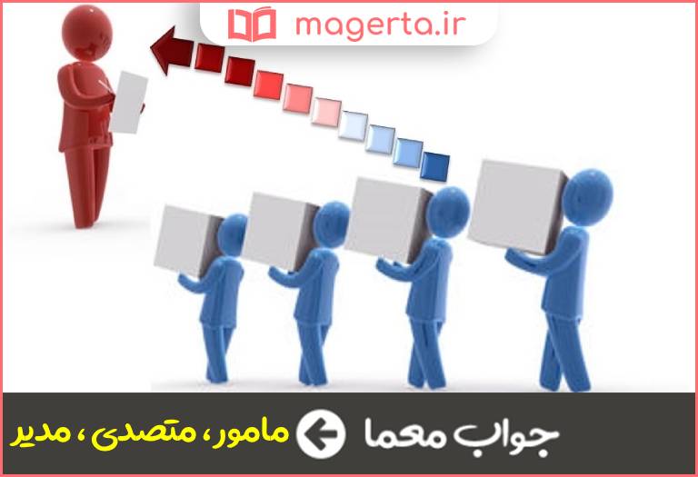 جواب معما سرپرست و مسئول در جدول