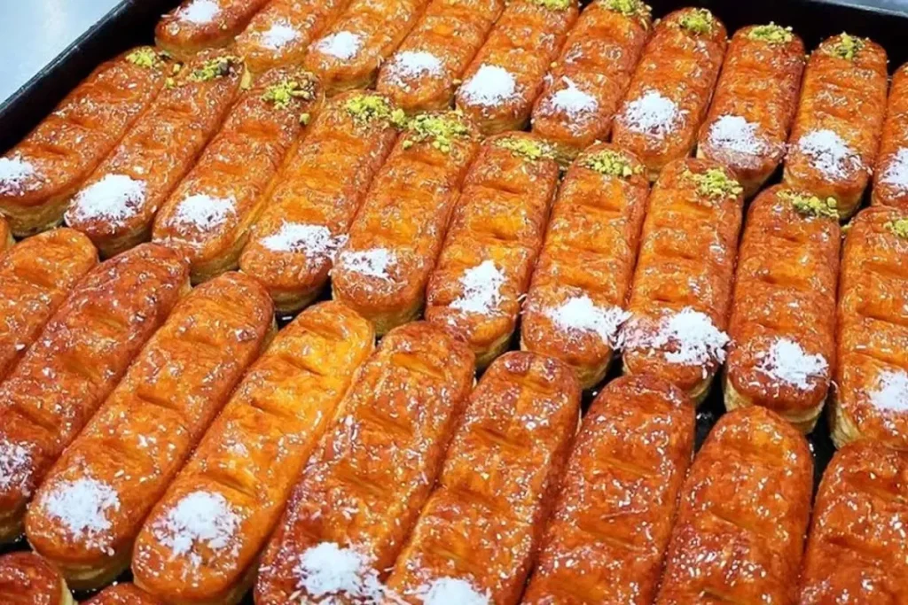 طرز تهیه شیرینی زبان با خمیر هزارلا
