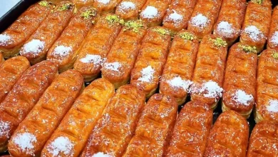 طرز تهیه شیرینی زبان با خمیر هزارلا