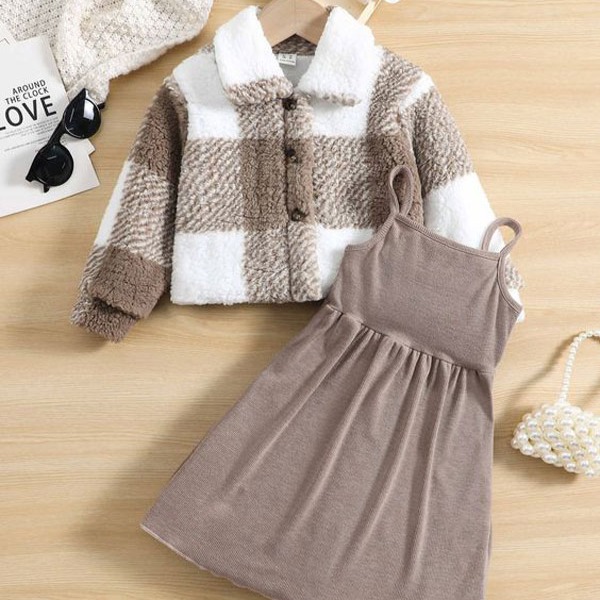 لباس زمستانی دخترانه 10 ساله مدل 3