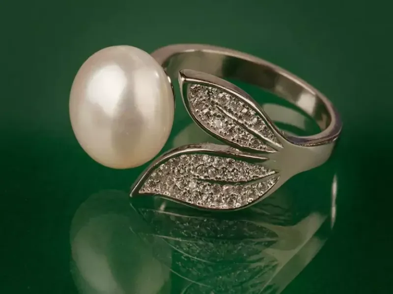 انگشتر مروارید اصل محصولی از عقیقبانو