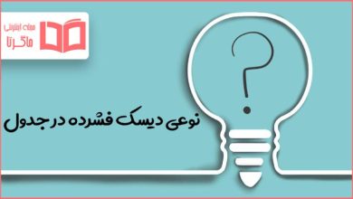 نوعی دیسک فشرده در جدول