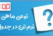 نوعی ماهی نرم تن در جدول