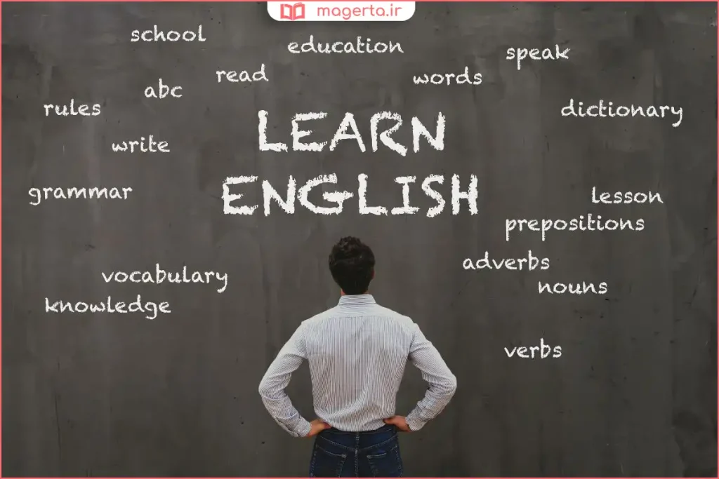 دانشجو در حال گوش دادن به پادکست آموزش زبان انگلیسی