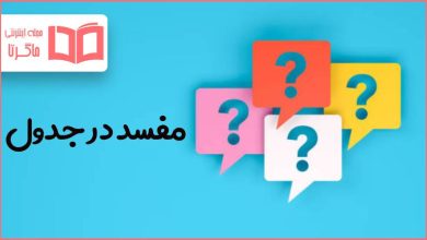 مفسد در جدول