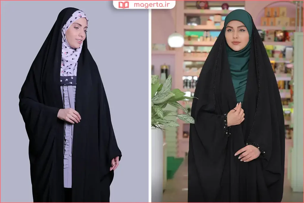 ترکیب پوشش چادری با آرایش ملایم و استایل امروزی