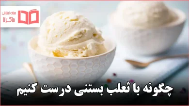 چگونه با ثعلب بستنی درست کنیم