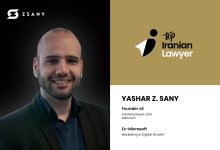 یاشار ژاله ‌دوستYashar Z. Sany ، بنیانگذار (وکیل ایرانی) IranianLawyer.com و (ازکی) Azki.com