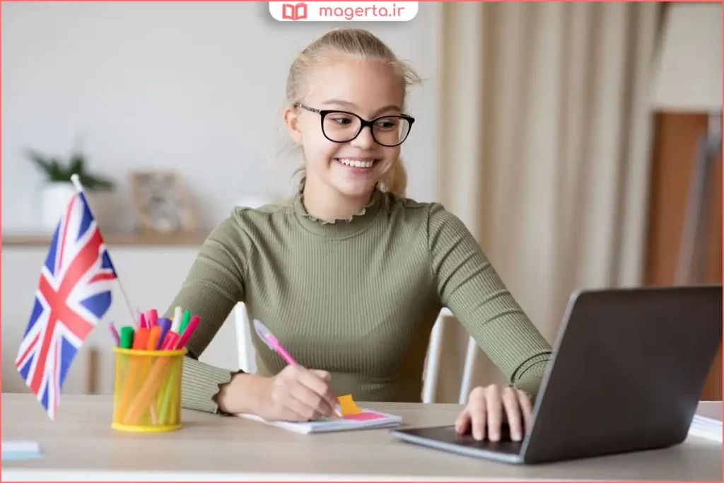 کلاس آنلاین آموزش انگلیسی با حضور استاد و زبان‌آموزان
