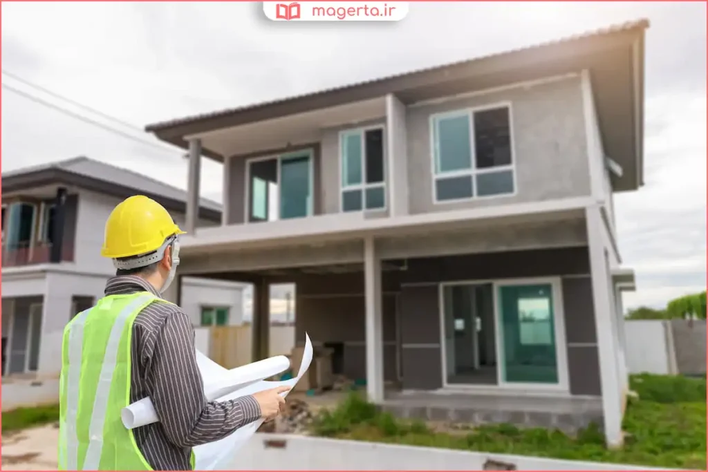 نمای خانه مدرن ساختهشده با مصالح بازیافتی و طراحی پایدار