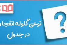 نوعی گلوله انفجاری در جدول