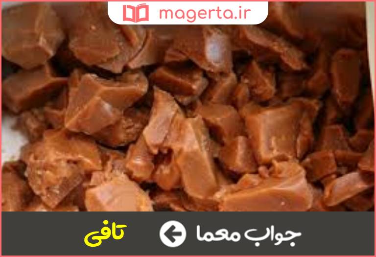 جواب معما خوراکی بسیار شیرین که به نوعی ماده انرژی زای طبیعی محسوب میشود در جدول