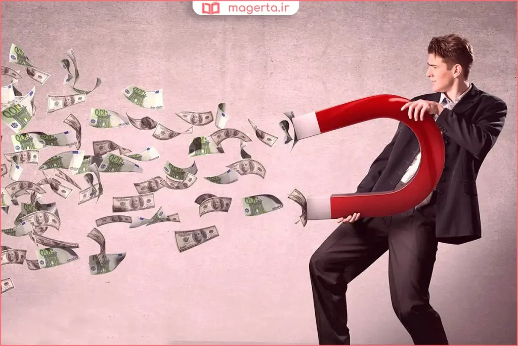 نمودار رشد سرمایهگذاری بهعنوان نشانه جذب ثروت