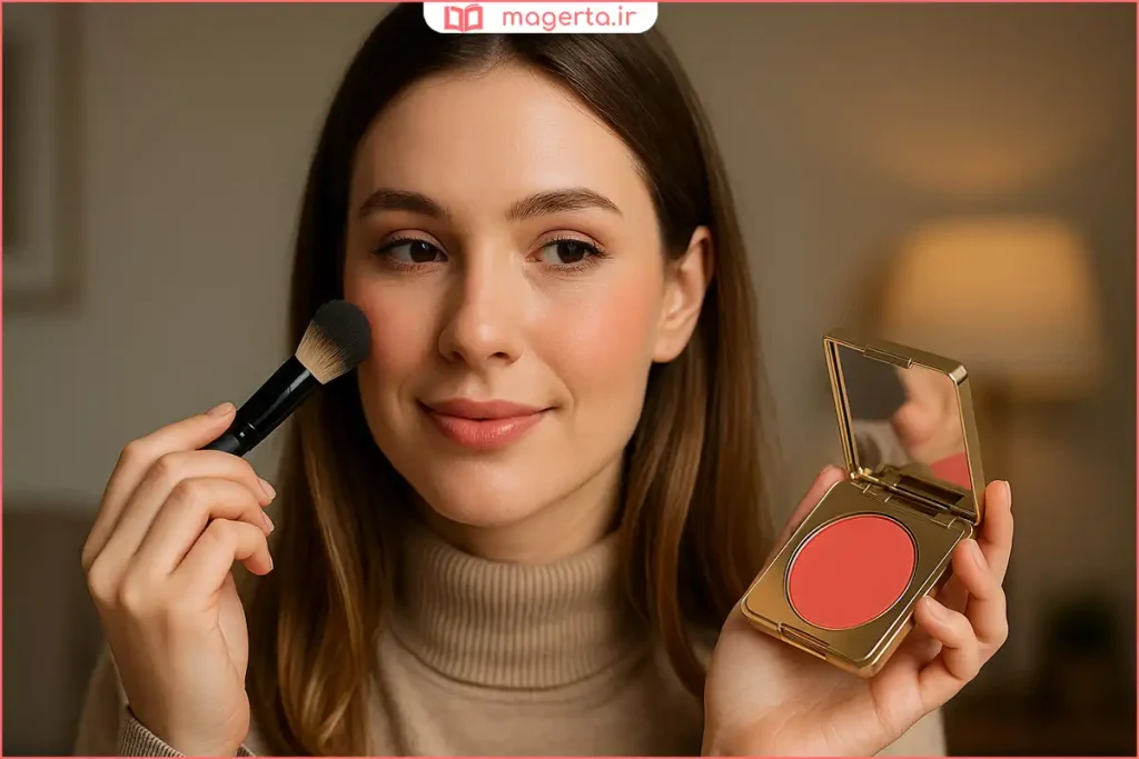 رنگ رزگلد شیگلم برای درخشش طبیعی روی پوست متوسط