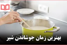 بهترین زمان جوشاندن شیر